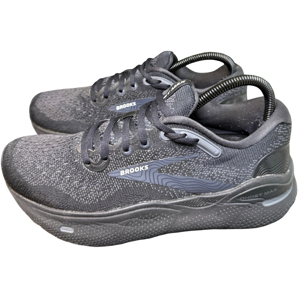 Brooks Ghost Max Running Shoes Womens 8.5 Black Grey 1203951B020 Sneakers